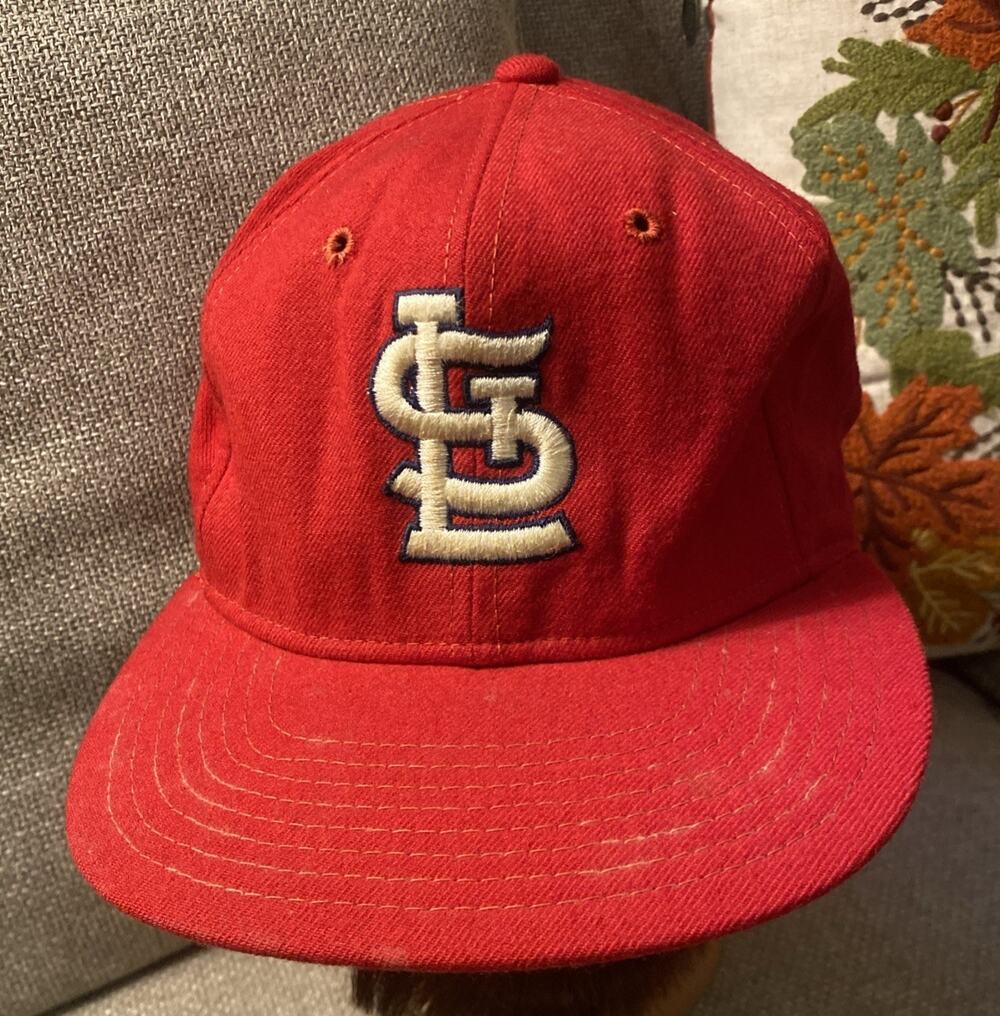 Vintage St. Louis Cardinals MLB Pro Wool Fitted Hat 7 3/8 Made Korea 100% Wool